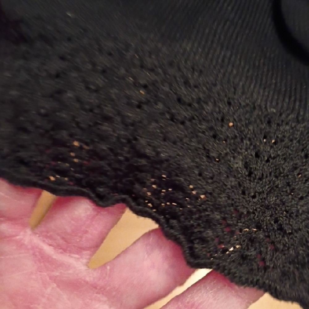 Eileen Fisher Classic Black V-Neck Sweater - Picture 6 of 9